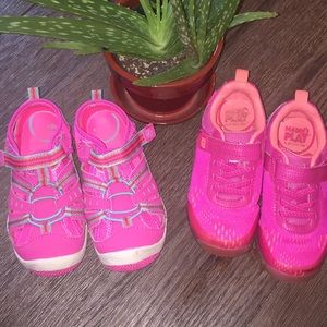 2 Pairs Stride Rite Toddler size 10 Sneakers